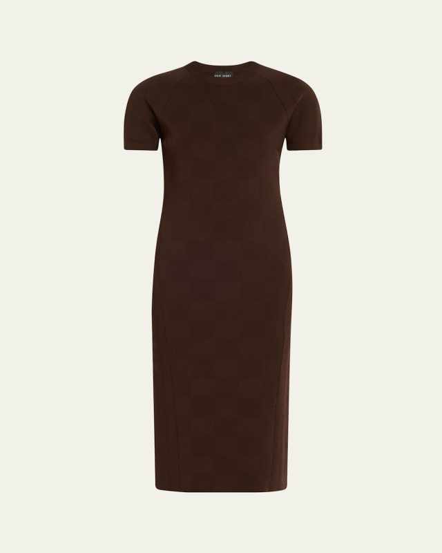 Sean Short-Sleeve Viscose Dress